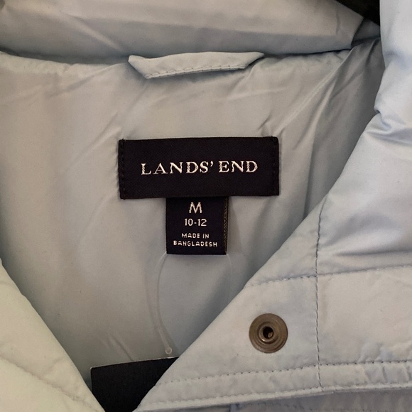 Lands' End Women's Quilted Down Vest/Chambray Blue/Size M/NEW/NEVER WORN! - Picture 4 of 5